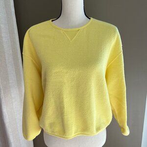 VINTAGE Yellow Can Cans Sweater Sweatshirt, Size Medium